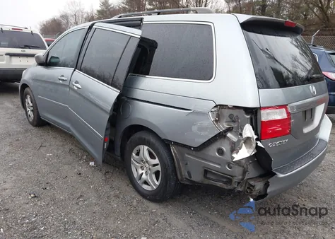 2007 Honda Odyssey Ex-L z USA, uszkodzony, nr VIN 5FNRL38667B122382
